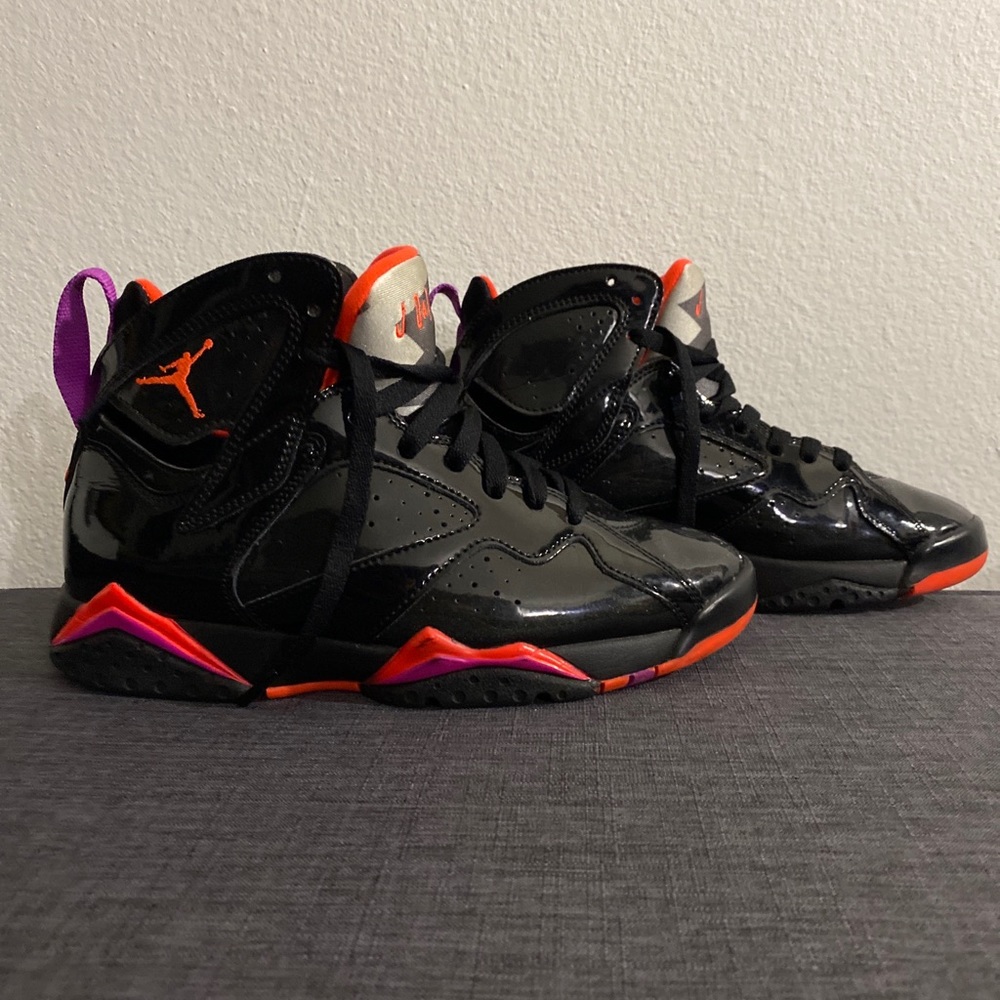 Jordan 7 size 7 gloss black
